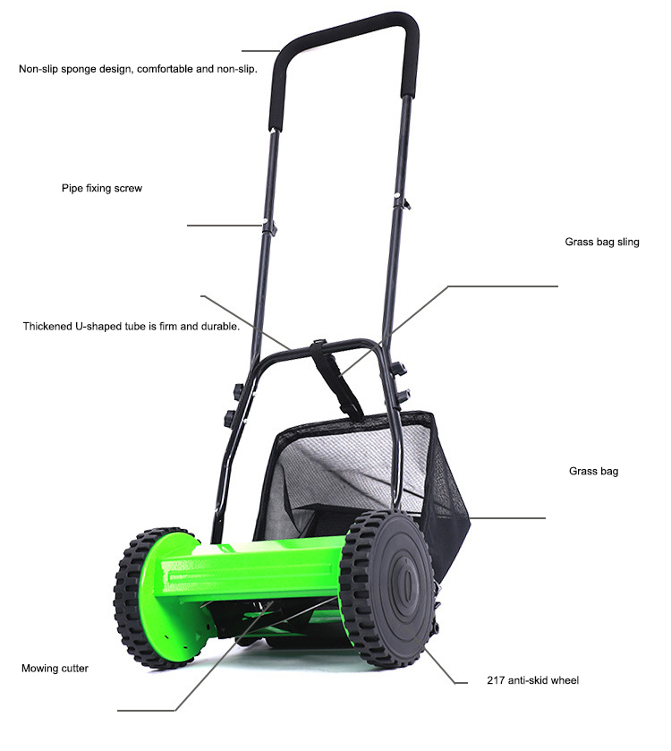 Foldable Self Propelled Commercial Push Lawn Mower from China